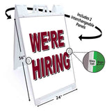 We're Hiring A-Frame Signs, Decals, or Panels