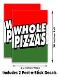 Whole Pizzas A-Frame Signs, Decals, or Panels