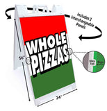 Whole Pizzas A-Frame Signs, Decals, or Panels