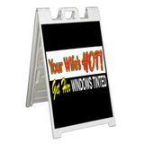Wifes Hot Window Tint A-Frame Signs, Decals, or Panels