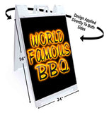 World Famous BBQ A-Frame Signs, Decals, or Panels