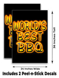World's Best BBQ A-Frame Signs, Decals, or Panels