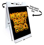 World's Best BBQ A-Frame Signs, Decals, or Panels