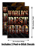 World's Best BBQ A-Frame Signs, Decals, or Panels