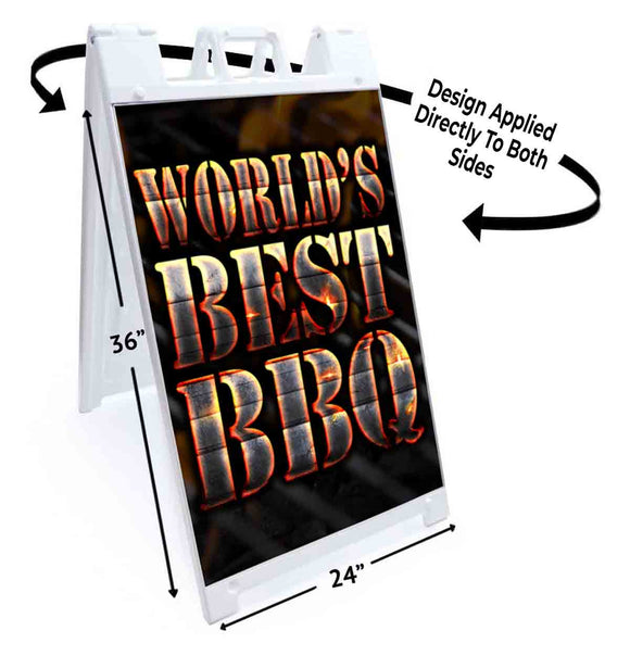 World's Best BBQ A-Frame Signs, Decals, or Panels