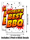 World's Best BBQ A-Frame Signs, Decals, or Panels