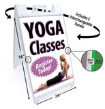 Yoga Classes A-Frame Signs, Decals, or Panels