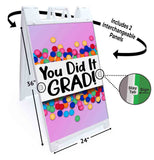You Did It Grad A-Frame Signs, Decals, or Panels