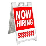Now Hiring $$$$$ A-Frame Signs, Decals, or Panels