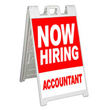 Now Hiring Accountant A-Frame Signs, Decals, or Panels