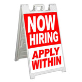 Now Hiring Apply Within A-Frame Signs, Decals, or Panels