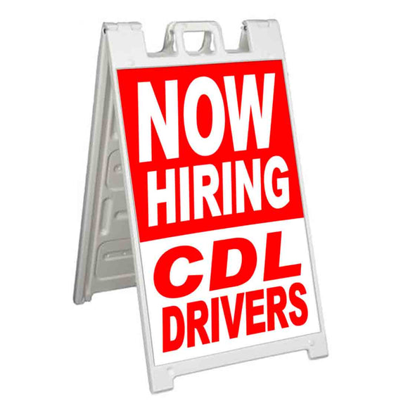 Now Hiring CDL Drivers A-Frame Signs, Decals, or Panels
