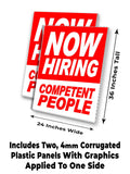 Now Hiring Competent PPL A-Frame Signs, Decals, or Panels