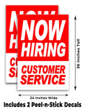 Now Hiring Customer SVC A-Frame Signs, Decals, or Panels