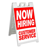 Now Hiring Customer SVC A-Frame Signs, Decals, or Panels