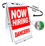 Now Hiring Dancers A-Frame Signs, Decals, or Panels