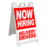 Now Hiring Delivery Driver A-Frame Signs, Decals, or Panels
