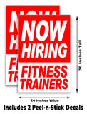 Now Hiring Fit Train A-Frame Signs, Decals, or Panels