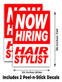 Now Hiring Hair Stylist A-Frame Signs, Decals, or Panels