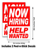 Now Hiring Help Wanted A-Frame Signs, Decals, or Panels
