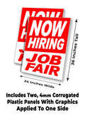 Now Hiring Job Fair A-Frame Signs, Decals, or Panels