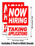 Now Hiring Taking App A-Frame Signs, Decals, or Panels