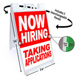 Now Hiring Taking App A-Frame Signs, Decals, or Panels