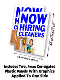 Now Hiring Cleaners A-Frame Signs, Decals, or Panels