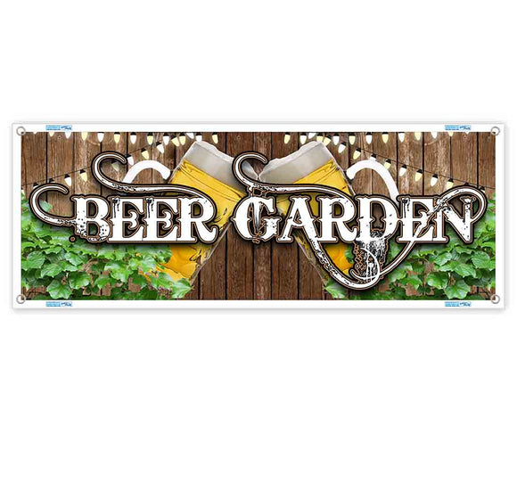 Beer Garden Wood Banner