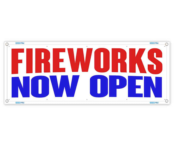 Fireworks Now Open Banner