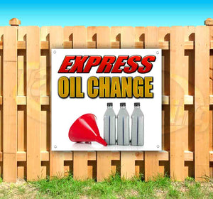 Express Oil Change SQUARE Banner
