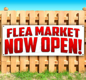 Flea Market Now Open Banner
