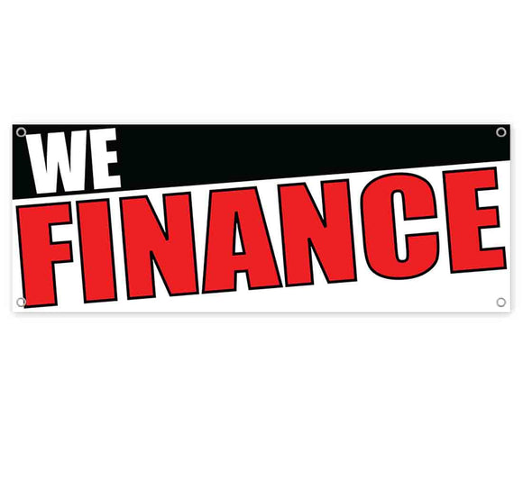 We Finance Red Banner