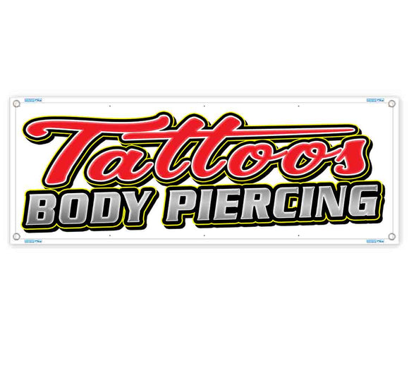 Tattoos Body Piercings Banner