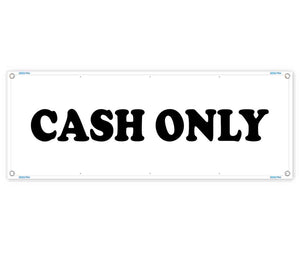 Cash Only Banner