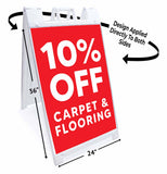 10 Off Carpet and Flooring A-Frame Signs, Decals, or Panels