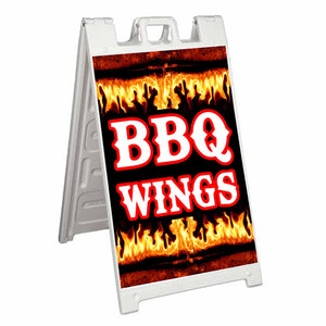 BBQ Wings A-Frame Signs, Decals, or Panels