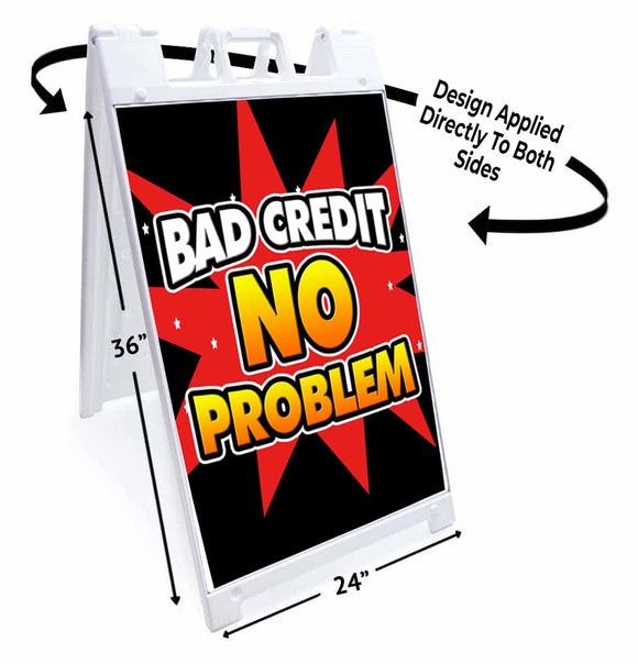 Bad Credit No Problem A-Frame Signs, Decals, or Panels