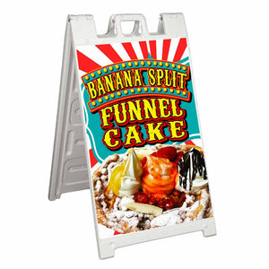 Bannana Split Funnel Cake A-Frame Signs, Decals, or Panels