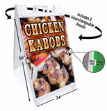 Chicken Kabobs A-Frame Signs, Decals, or Panels