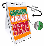 Chicken Nachos Here A-Frame Signs, Decals, or Panels