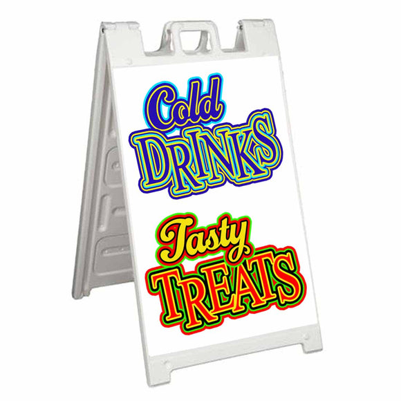 Cold Drinks Tasty Treats A-Frame Signs, Decals, or Panels