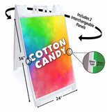 Cotton Candy A-Frame Signs, Decals, or Panels