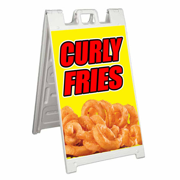 Curly Fries A-Frame Signs, Decals, or Panels