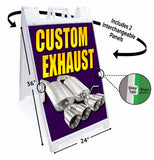 Custom Exhaust A-Frame Signs, Decals, or Panels