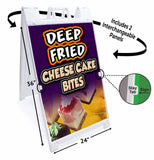 Deep Fried Cheese Cake Bites A-Frame Signs, Decals, or Panels