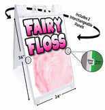 Fairy Floss A-Frame Signs, Decals, or Panels