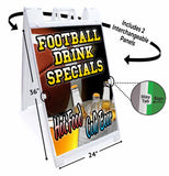 Football Food Cold Beer A-Frame Signs, Decals, or Panels
