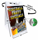 Football Party Hot Women Cold Beer A-Frame Signs, Decals, or Panels