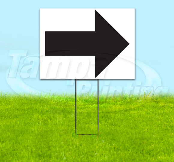 Arrow Right Yard Sign